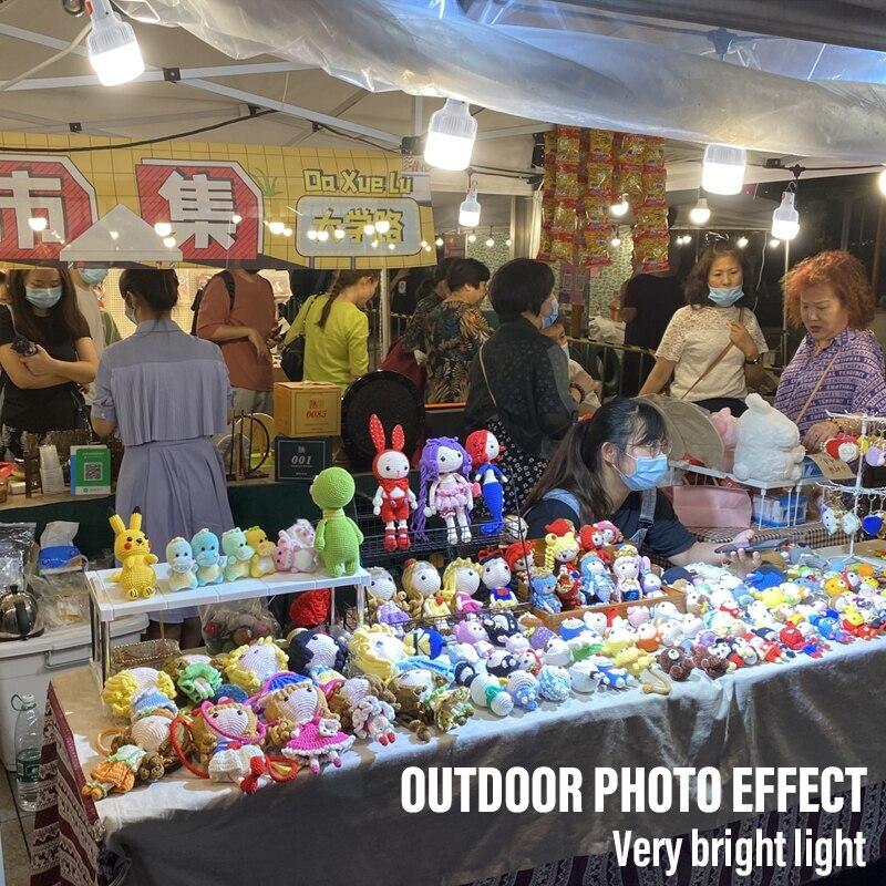 Hook Up Camping Fishing Portable Lantern Night Lights Outdoor USB Rechargeable LED Lamp Bulbs High Brightness Emergency Light