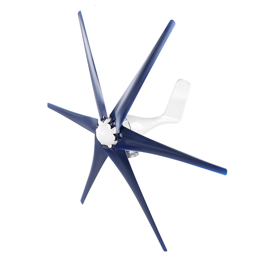 Professional Wind Turbines High Efficiency Wind-Resistant Small Windmill Generator 6 Blade Industrial Machinery Machine 800W