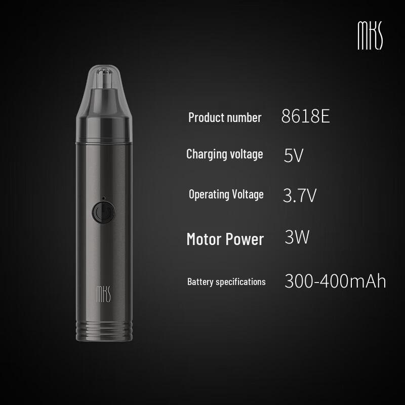 MKS Portable Rechargeable Electric Nose Hair Trimmer