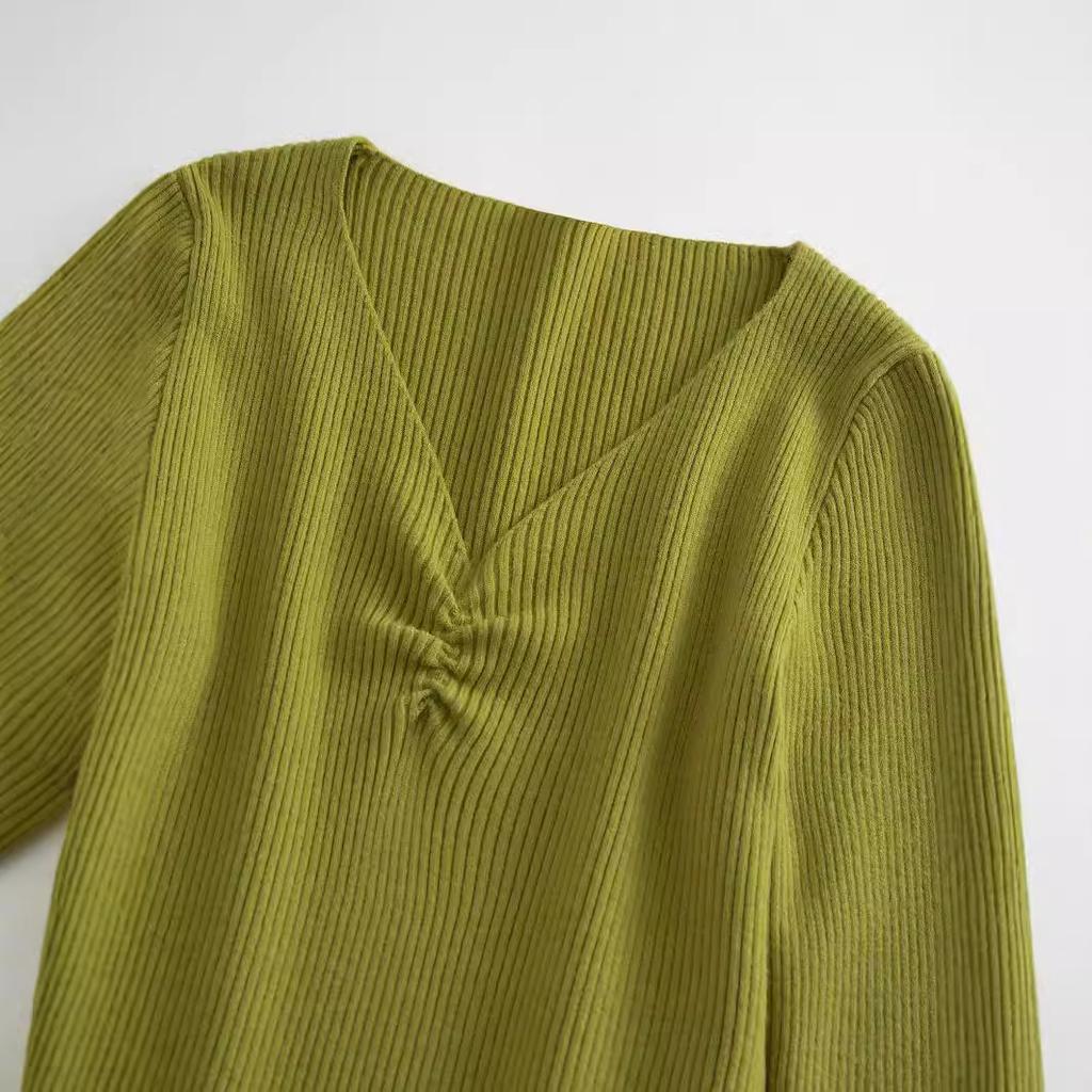 Damen Herbst und Winter V-Ausschnitt Unterteil Schlankheitsoberteil