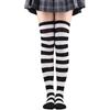 Dot Thigh High Stockings Womens Striped Ladies Girls Black White Pink Long Over Above Knee Socks Cosplay Lolita Harajuku Y2K