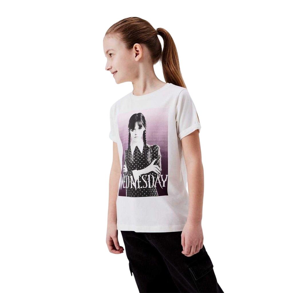 Name It Mädchen Wednesday Rundhals-T-Shirt