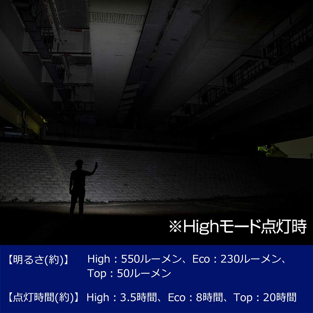 GENTOS Work Light LED Handheld Type USB Rechargeable Rechargeable 500 Lumens Ganz Magnet COB (Special Battery) GZ-122