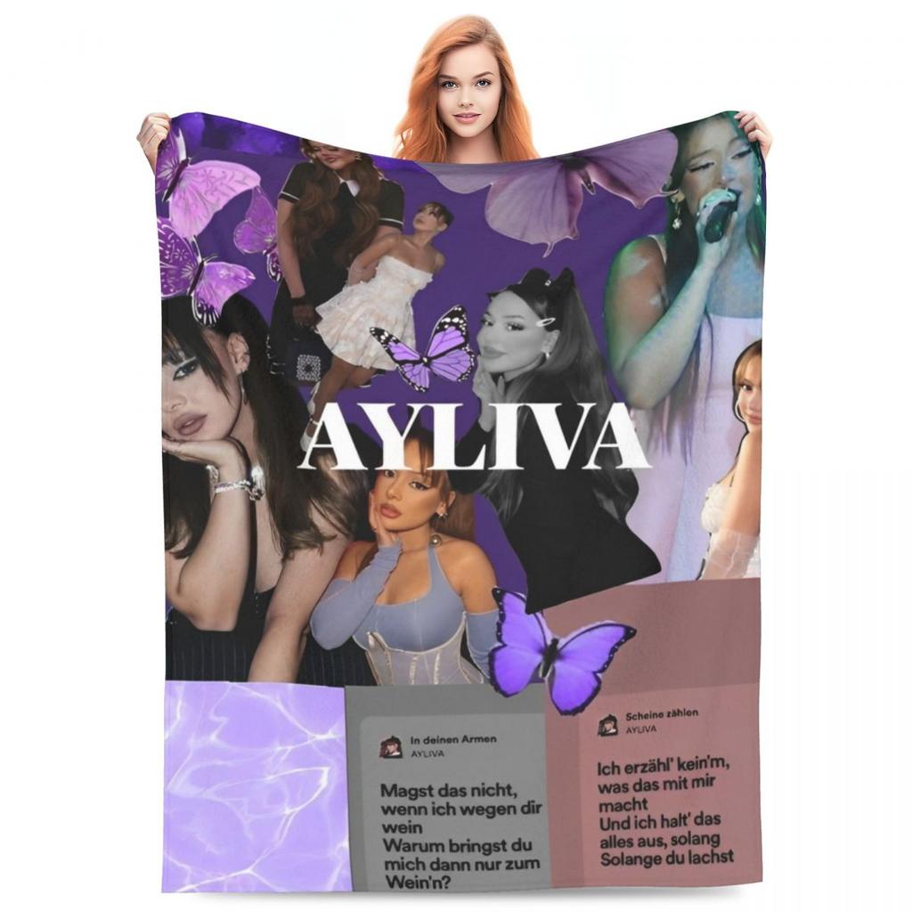 Ayliva Collage Merchandise Tour 2025 Bedding Throws Flannel Bedspread For Home Decor Fashion Sofa Bed Cover