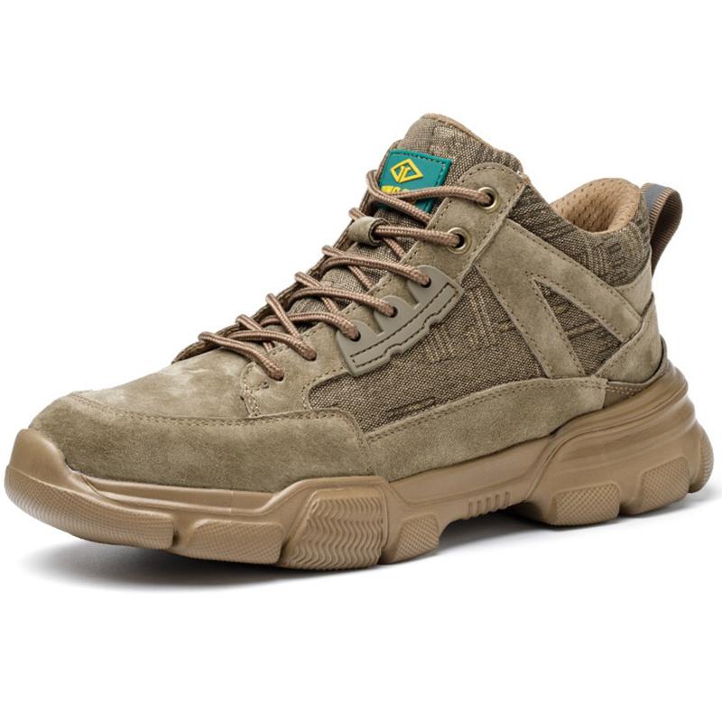 Steel Toe Work Boots Men Sport Safety Shoes Women Breathable Protective Work Shoes Men Safety Boots Anti-Smash Welder Shoes Male