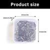 50 Pcs Teardrop Paper Clips Bookmarks Holders Creative Paperclip Metal Decorative Paper Clips for Office School Home