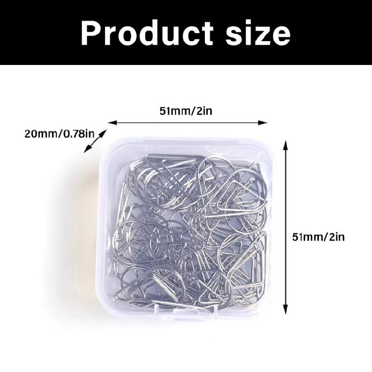 50 Pcs Teardrop Paper Clips Bookmarks Holders Creative Paperclip Metal Decorative Paper Clips for Office School Home