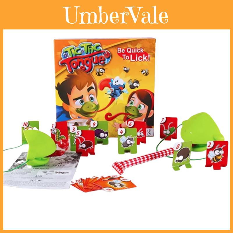 Tic Tac Tongue Game Family Fun Chameleon Duel With High Quality Masks And Retractable Tongues