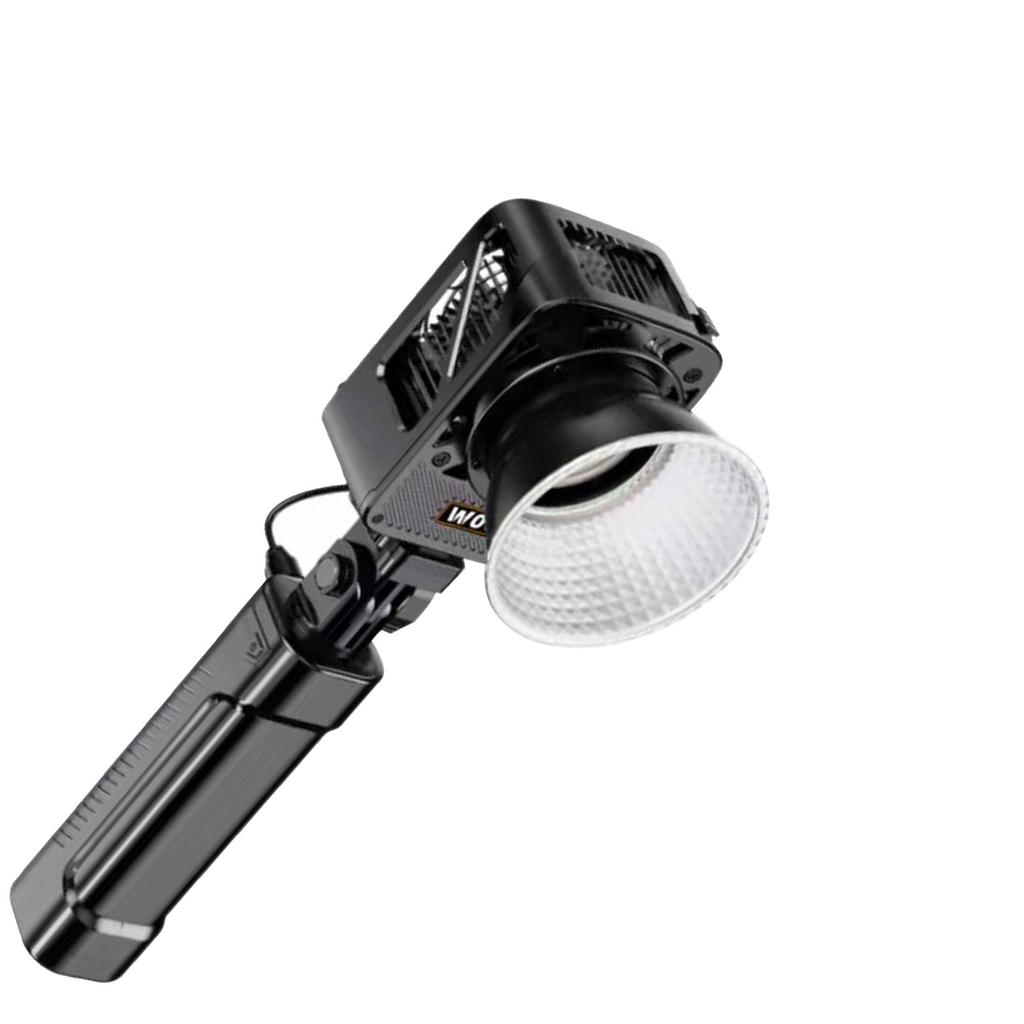 150W COB Video Light with APP Control, 2700K 6500K Studio Light with Reflector, Portable Camera Light with Battery