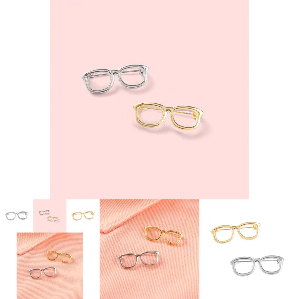 Unique Geometric Gold And Silver Eye Pin Metal Badge Brooch For Unisex Fashion