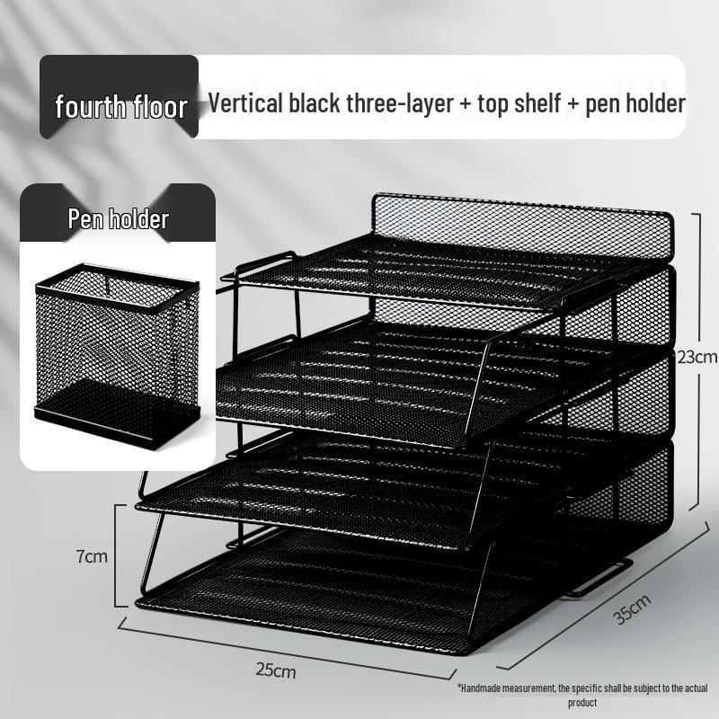 Multi-Layer Desk Organizer File Storage Bookshelf