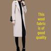 Korean Style Mid-Length Loose Woolen Coat - 2025 Trend, Autumn Winter, Plus Size, Thickened Women's Outerwear
