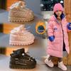Girls' Cotton Shoes Winter New Cashmere Thickened Children's Sports Snow Boots Girls Warm Cotton Boots Big Children