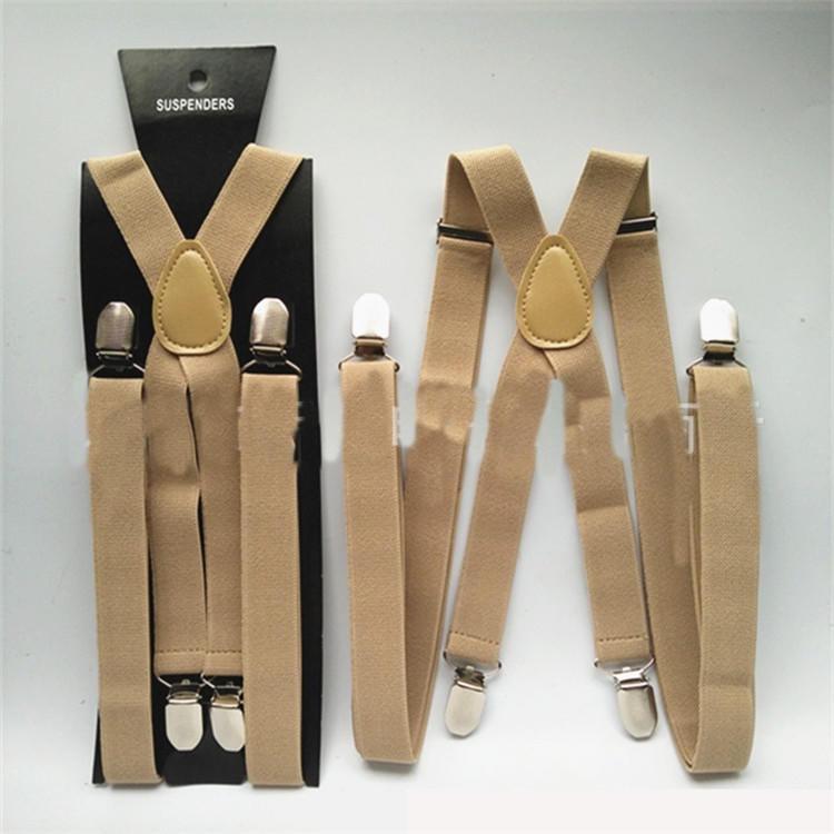 Bretelle A Clip Uomo X-Back, Tinta Unita, Rosso, Larghezza 5 Cm, Regolabili 81-119 Cm, Prodotto USA