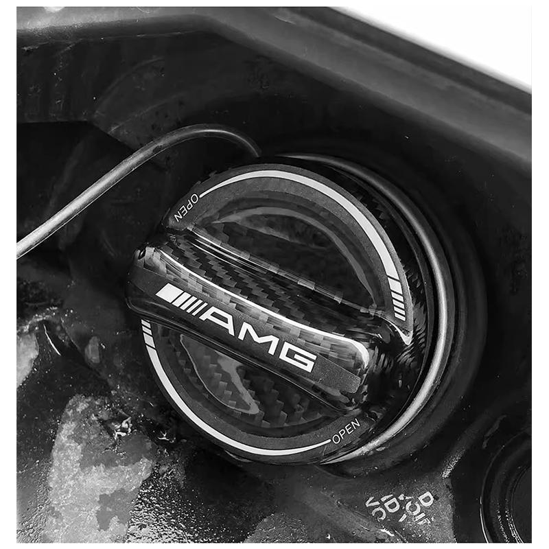 ABCB1 Car Fuel Filler Door Cover Fuel Tank Gas Caps Accessories For AMG W206 W220 W213 GLC W205 W211 W212 W201 W126 W169 W210 GLC W176