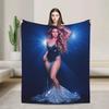 Warm Blanket Decorative Shakira Throw Blanket Singer Pop Flannel Bedspread For Living Room Street Trend Sofa Bed Cover