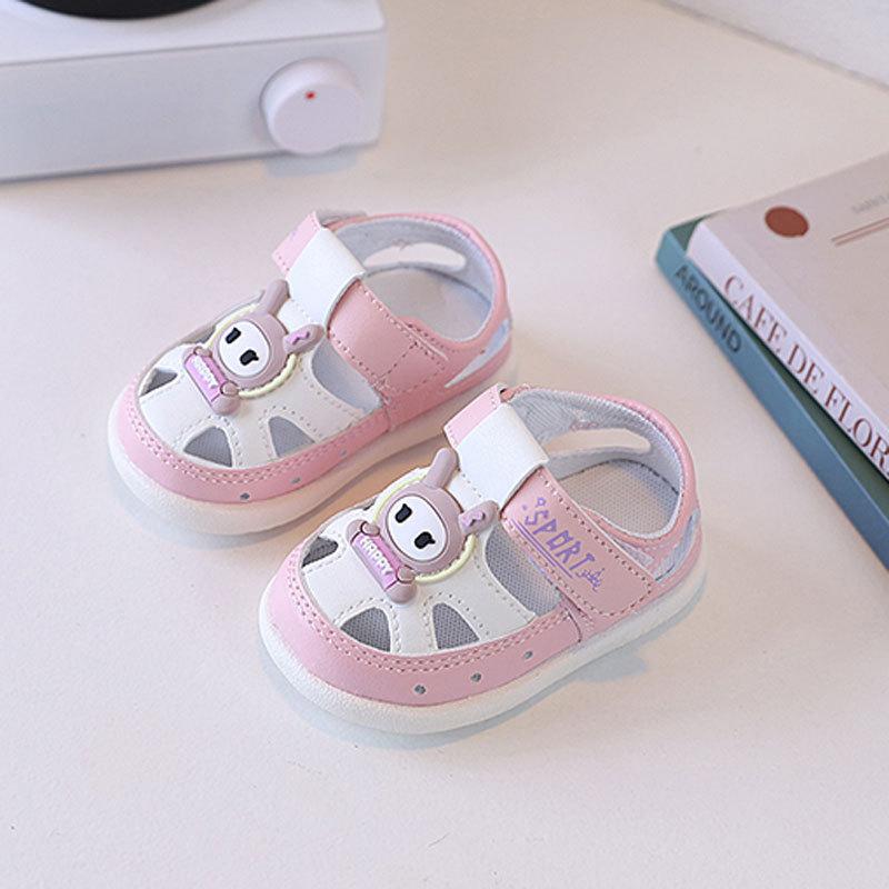 Baby Boys Girls Cartoon Breathable Sandals Soft Sole Summer Shoes For Toddlers