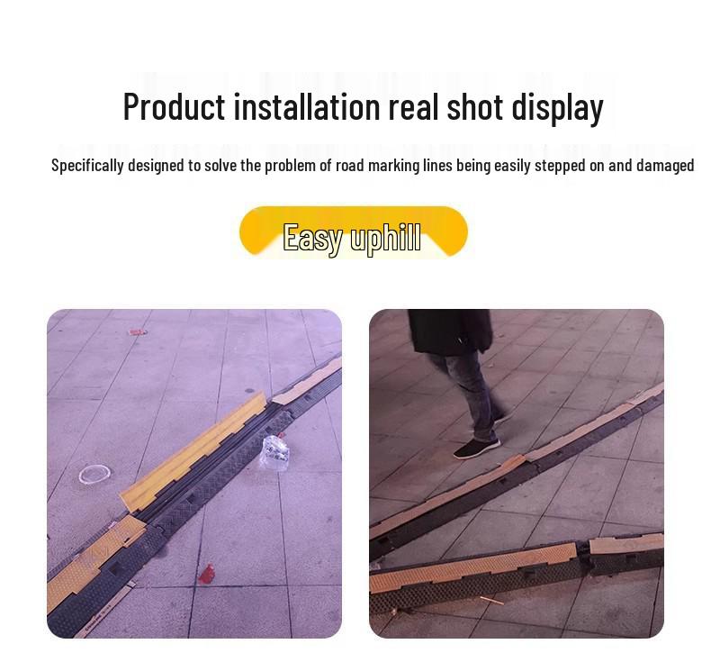 Rubber and Plastic Cable Protection Speed Bump
