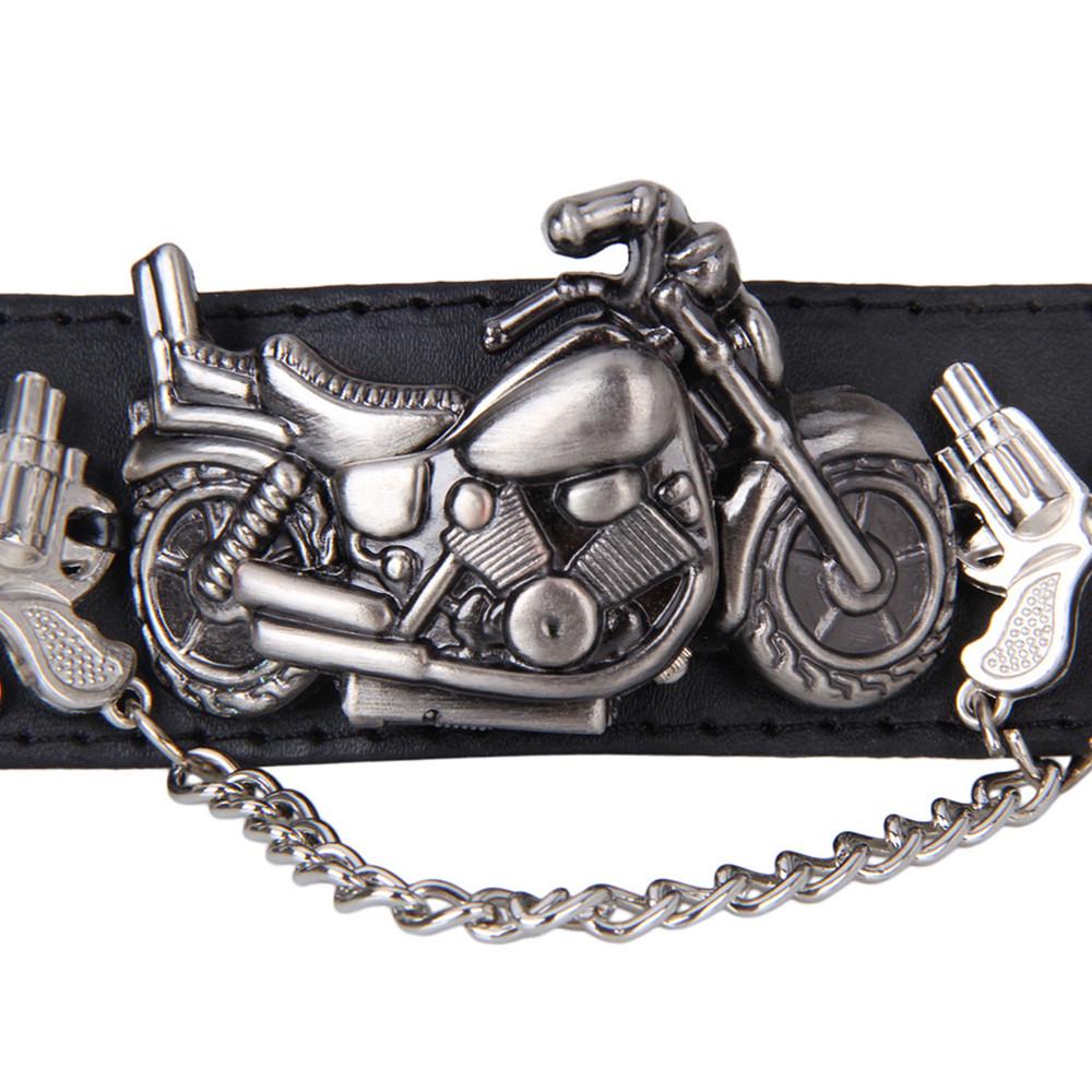 Punk Chain Women Men Bracelet Cuff Gothic Wrist Watch