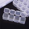 28 Slots Nail Art Storage Box Plastic Transparent Display Case Organizer Holder