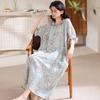Short-sleeved nightgown women's summer cloud cotton comfortable new princess wind cool long application skirt can be worn outside loungewear