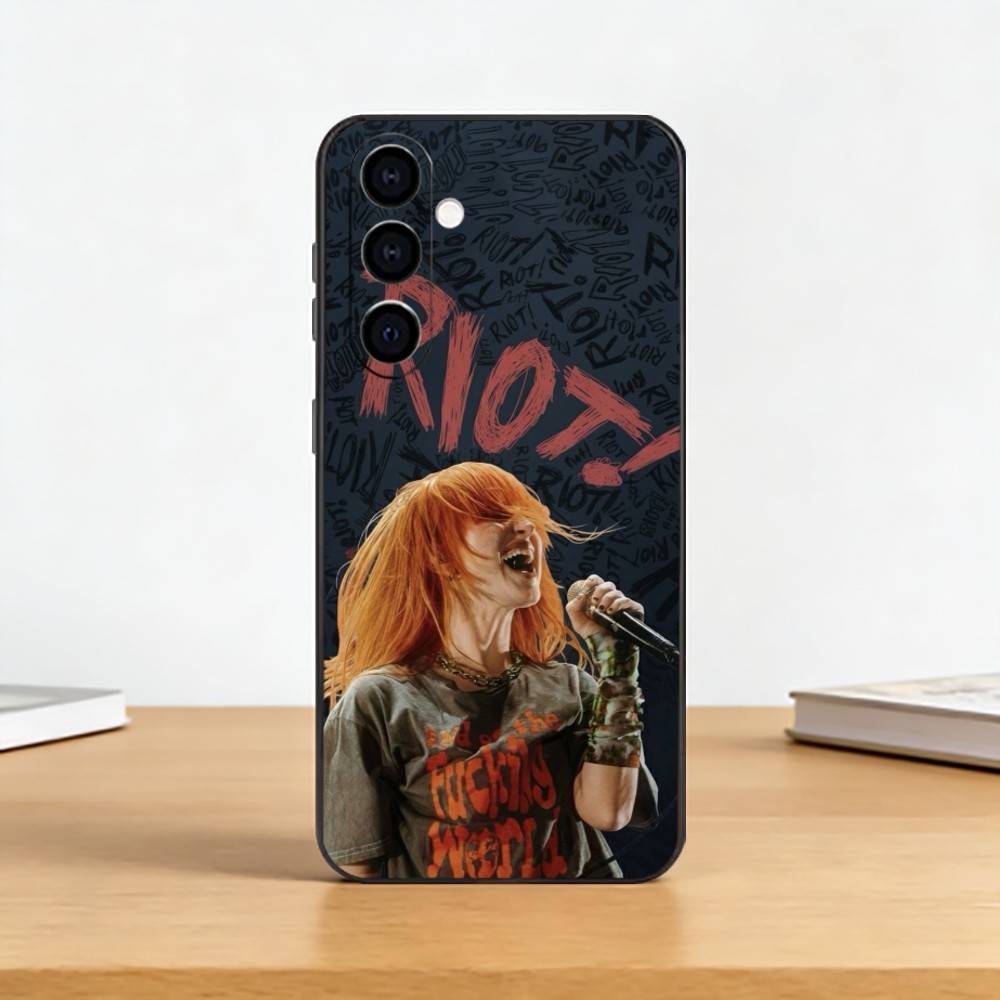 Paramore Pop-Punk B-Band Phone Case For Samsung Galaxy A73,A72,A71,A70,A53,A52,A51,Soft Silicone Black Cover