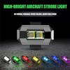 Multipurpose LED Motorcycle Warning Lights Mini USB Drone Aircraft Bike Indicator Night Light Flashing Strobe Signal Turn Z2X8 7