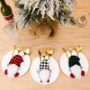 3/6pcs Christmas Decorations Tableware Holder Bag Gnome Tableware Fork Knife