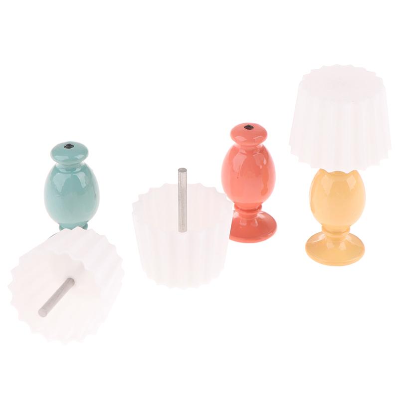 1:12 Dollhouse Miniature Desk Lamp Study Model Dollhouse Furniture Decoration Micro Scene Light Ornament Pretend Play Toys