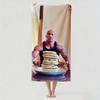 Cheat Day The Rock Eating Pancakes Towel Drying Bath Towel Applicable To Light Swimming Camping Yoga Beach Out