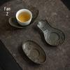 Japanese Antique Tin Tea Cup Coaster: Non-slip Retro Mat for Tea Ceremony Accessories