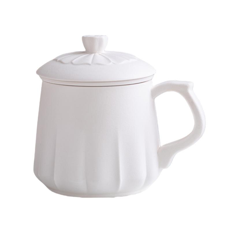 Kiln Change Splendid Lotus Flower Brewed Tea Ceramic Teacup Couple Cup Creative High-End Tea Separation Cup Water Cup
