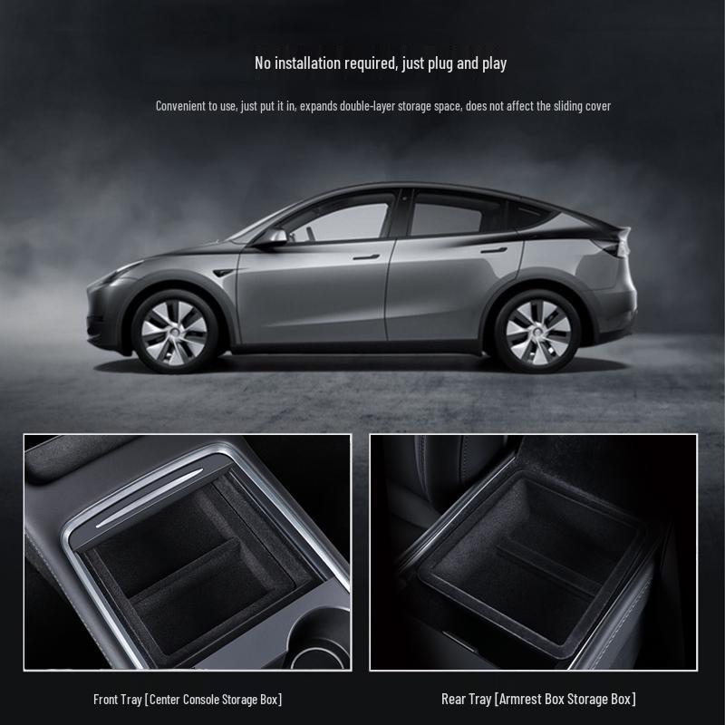 Applicable Armrest Organizer Tray for Tesla Model Y/YL Center Console