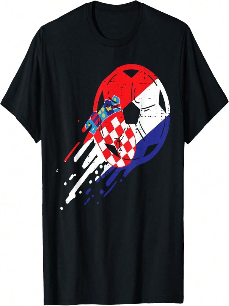 Croazia Bandiera Calcio Croato T-shirt per Uomo Donna Bambini(1)