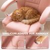 Ergonomic Office Chair, Reclining, Faux Leather, Pet-Friendly, Adjustable Height, Pink