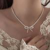 Koreanische Halskette mit schwarzer Perle - Elegantes Damen-Choker