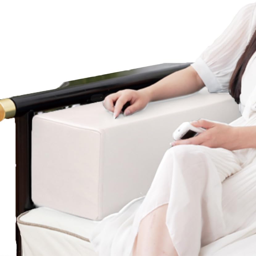 Catherine Sofa Armrest Table Chair Desk Leather Armrest Cushion 20cm X 20cm X Armrest, Cushion, Cushion, Cushion, Cushion, (White, 40cm)