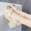 High-top Sandals, New Style Rubber-soled Shoes, Women's Shoes