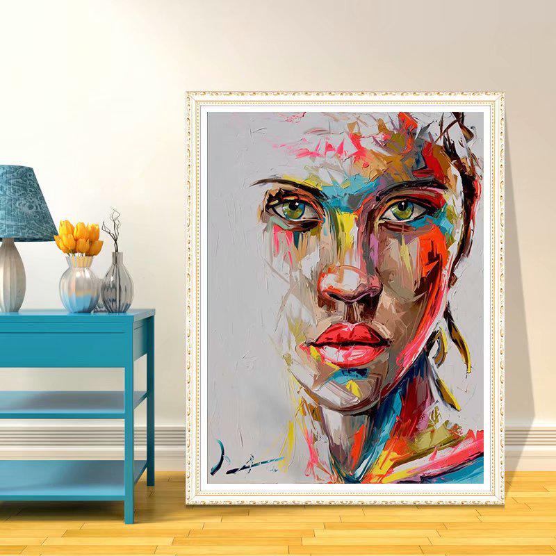 Buy ZOOYA Canvas Poster No Frame Painting Woman & Watercolor Wall