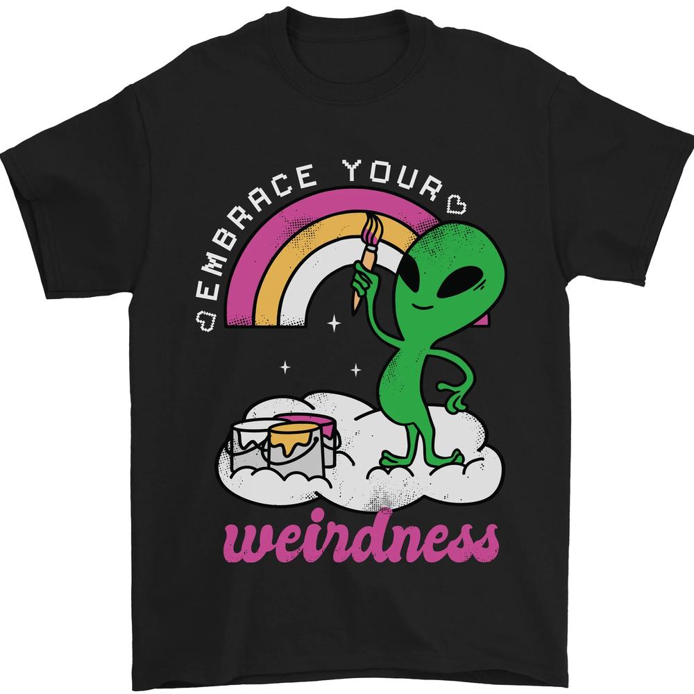 

Alien Embrace Your Weirdness Смішна ЛГБТ-футболка унісекс XXXXL