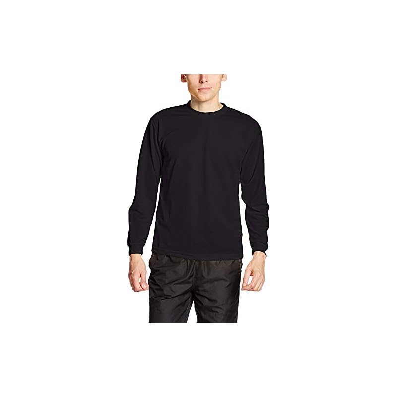 [Glimmer] Long Sleeve 4.4oz ALT Dry Long Sleeve T-Shirt 00304-ALT Men's Black L