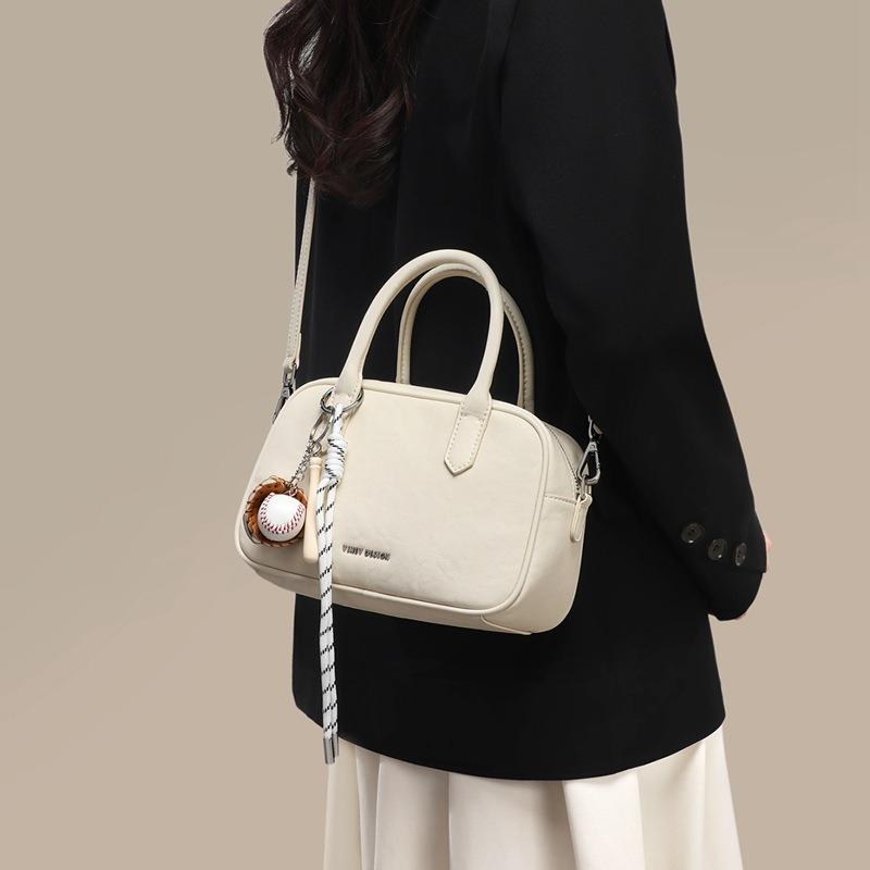 ins style Korean simple handbag fashion age reduction Boston pillow bag high sense niche versatile messenger bag