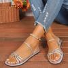 Women's Slippers Are Comfortable and Temperamental 2025 New Summer Flat Sandals Luxury Casual Roman Slippers