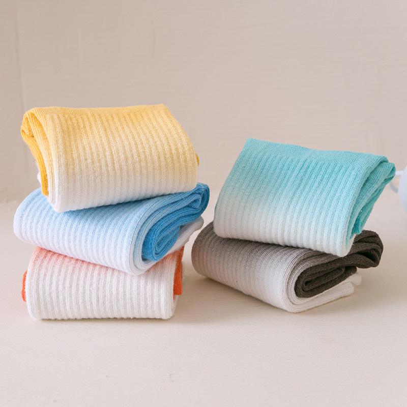 Gradient Tie-Dye Non-Slip Yoga & Pilates Mid-Length Socks for Women