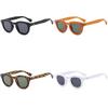 Retro American Style Round Sunglasses With Uv400 Protection For Outdoor Travel And Fashion