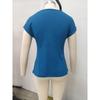 Summer Spring Fashion Women's Solid Color Short Sleeve Slouchy Neck Casual Tops