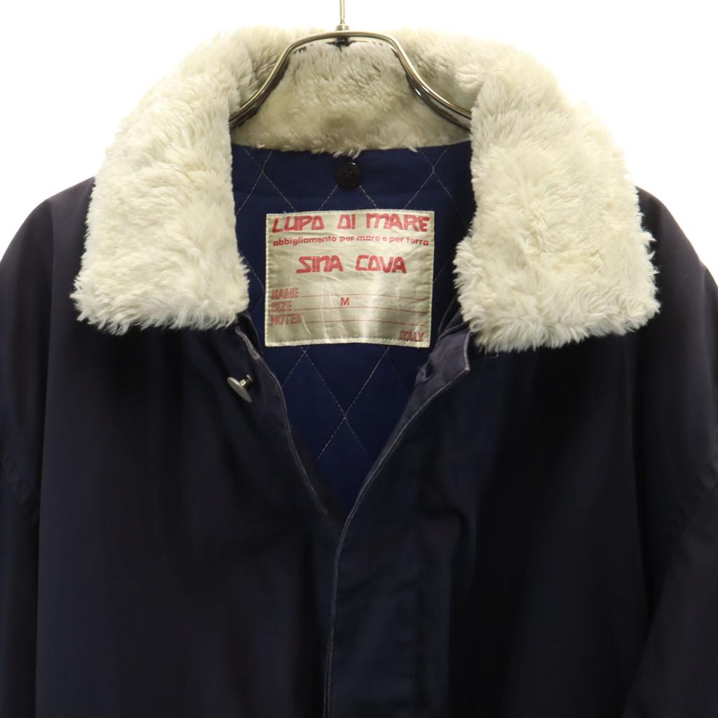 SINA COVA 90s Made In Japan Old Stainless Collar Coat M With Padded Liner Men's Used