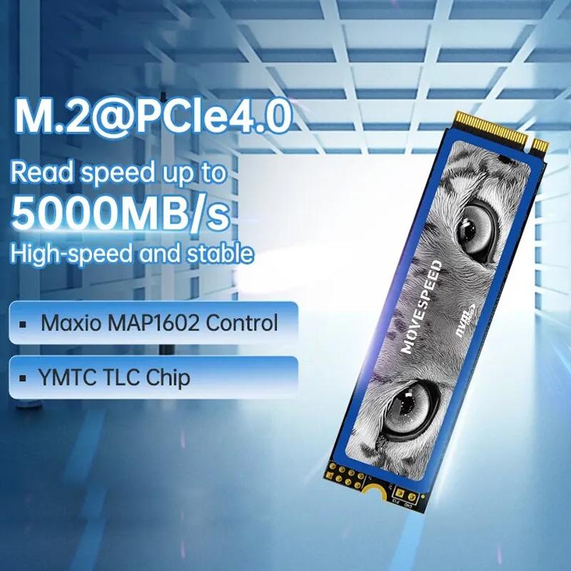 

SSD NVMe M2 1 ТБ 2 ТБ 4 ТБ 7450 Мбит Внутренний твердотельный накопитель для PS5 PCIe 4.0x4 2280 SSD-накопитель для настольного ноутбука