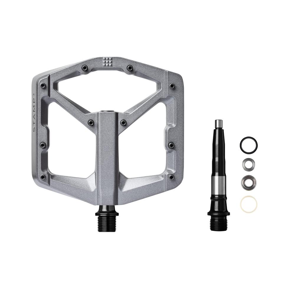 CRANK BROTHERS Stamp 3 MTB Flat Magnesium Gray Pedals, Body, Large,