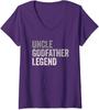 Uncle Godfather Legend Favorite Uncle Family Baptism Ladies' V-Neck Tshirt Unisex T-Shirt